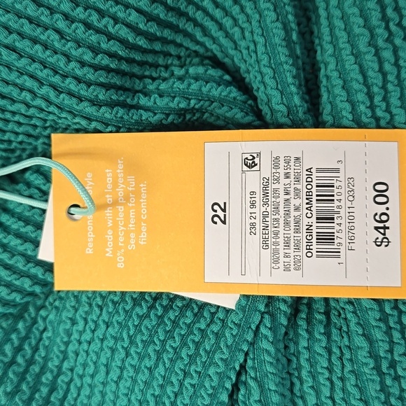 Women's Pucker Square Neck One Piece Swimsuit | Kona Sol | 22 - Picture 8 of 10